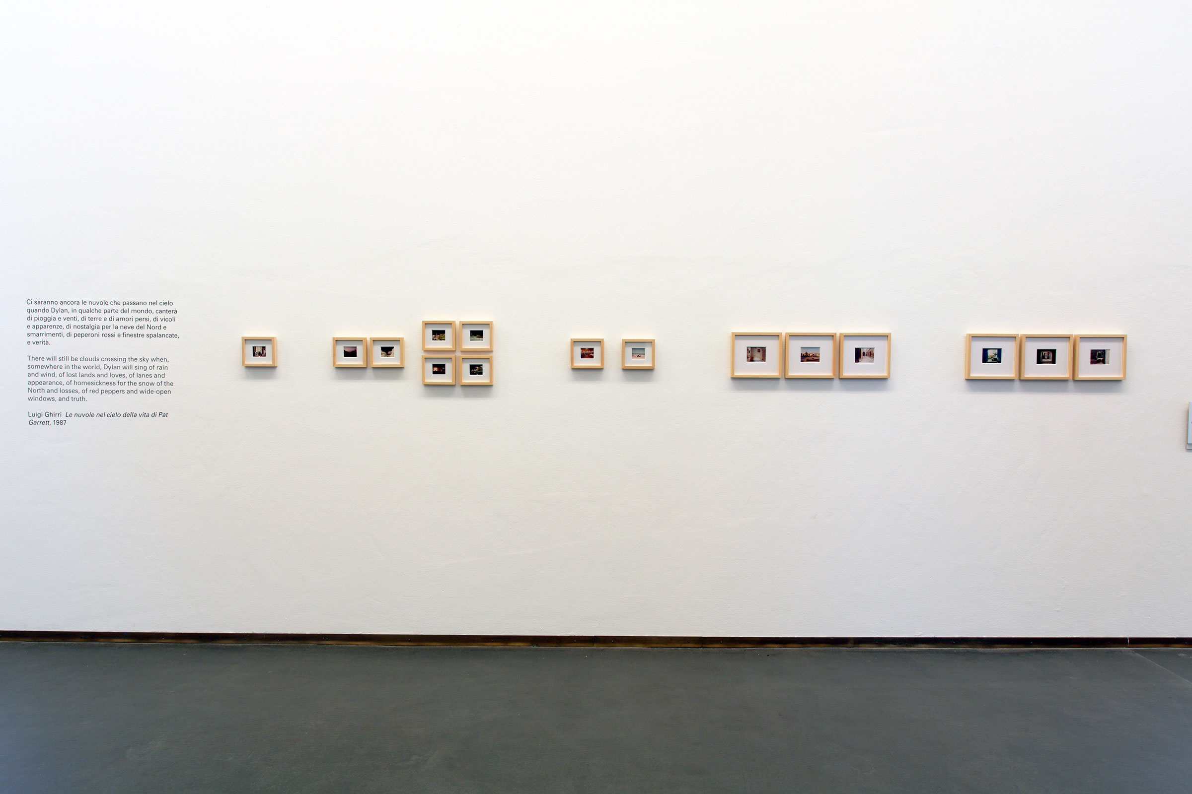 u0022Le scatole viventi / The living boxes. Luigi Ghirri, Project prints. La temperatura mentale della fotografia / The mental temperature of photographyu0022, installation view